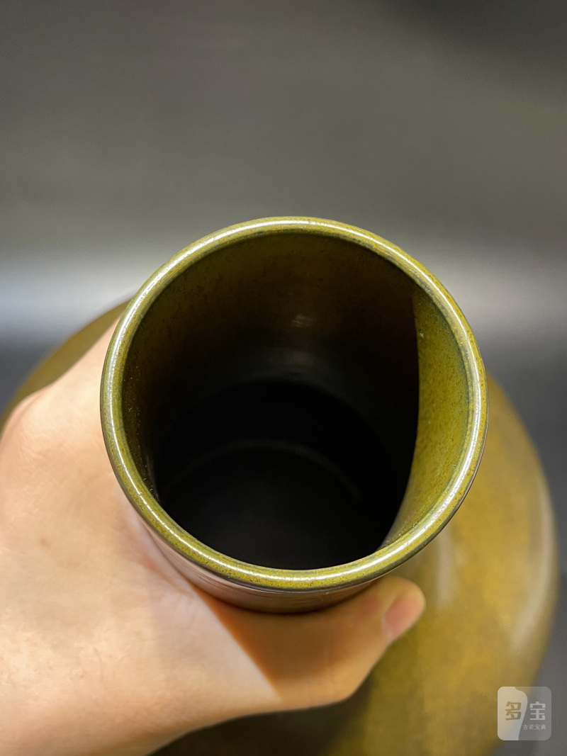 清光绪 厂官釉荸荠瓶 - 图9